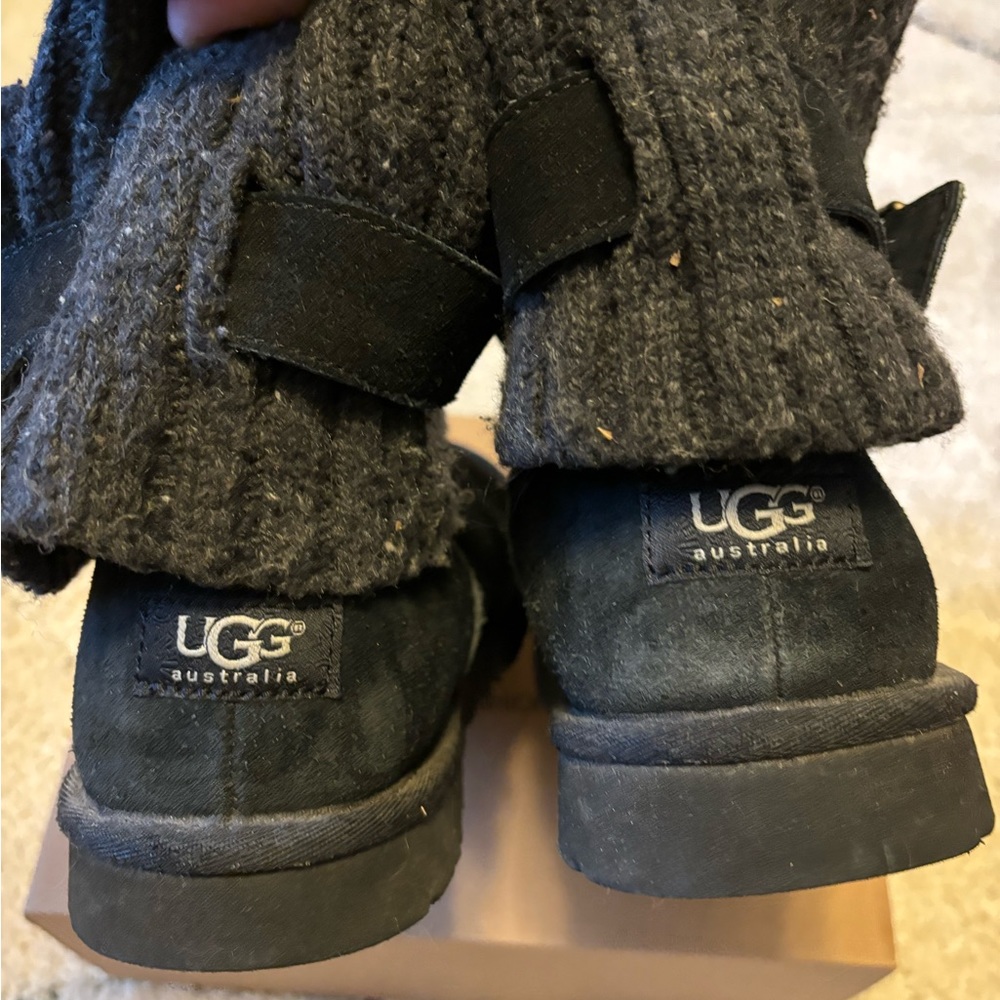 Black UGG Boots with Sweater Top - Picture 4 of 7